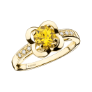 Désirez l'Amour Ring, yellow gold, citrine and diamonds