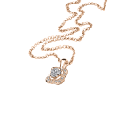 Chance of Love n°2 Pendant, pink gold and diamonds