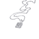 Chance of Love n°2 Pendant, white gold and diamonds