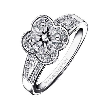 Chance of Love N°7 Ring, white gold and diamonds