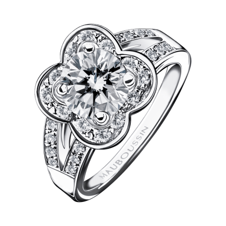 Chance of Love N°10 Ring, white gold and diamonds