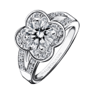 Chance of Love N°10 Ring, white gold and diamonds