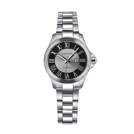 Watch L'Heure de Paix, small model, automatic, steel bracelet