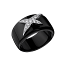 Ring, L'Etoile du Démon, black ceramic, white gold and diamonds