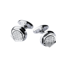 Cufflinks Les Boutons de l'Oubli, stainless steel, diamonds