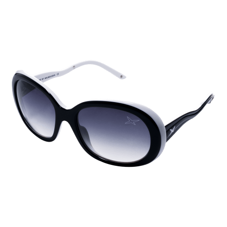 SUN 2 (Sunglasses, acetate, black white)
