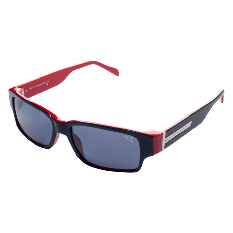 SUN 9 (Sunglasses, acetate, black red)