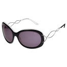 SUN 37 (Sunglasses, acetate, black - white)