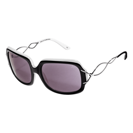 SUN 38 (Sunglasses, acetate, black - white)