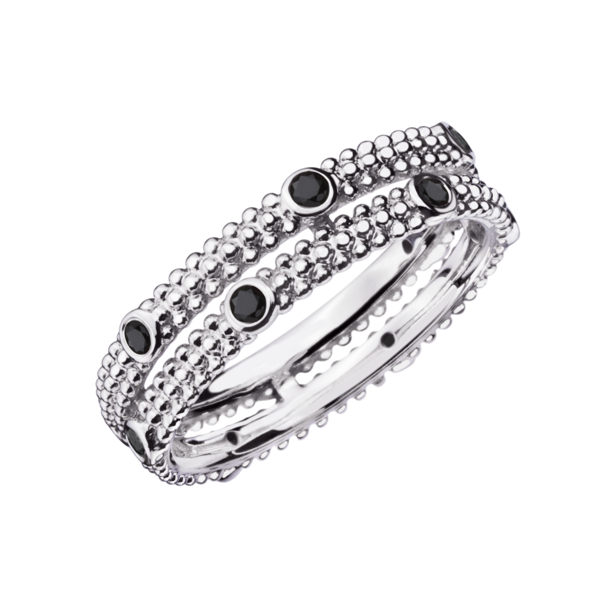 black demon wedding ring