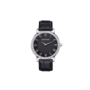 Jardin du Palais Royal, black dial and leather strap