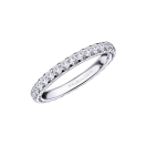 Passion and Fashion wedding band, white gold, full circle of diamonds