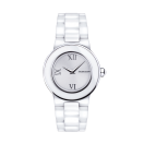 Amour le Jour watch, in white ceramic