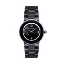 Amour la Nuit, black ceramic bracelet and diamonds dial