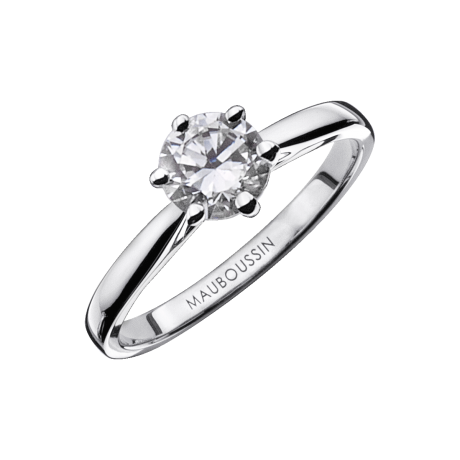 Six de Toi engagement ring, white gold, 0,50ct diamond