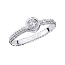 Goutte de Jour ring, white gold, 0,50ct diamond