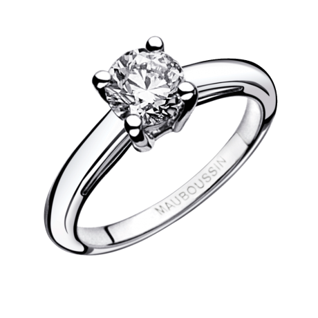 La Bague ring by Mauboussin, white gold, 0,50ct diamond