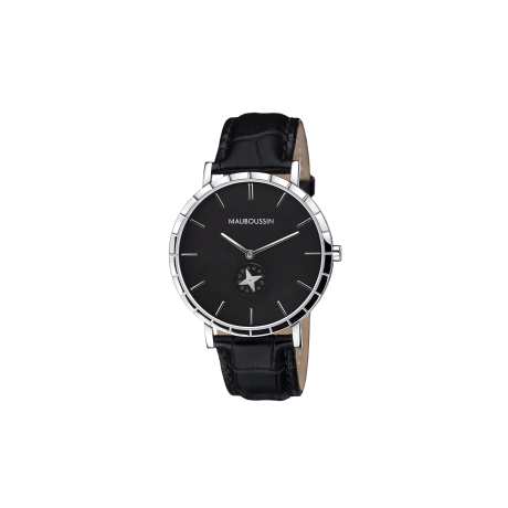 Etoile du Temps watch, large model, black dial