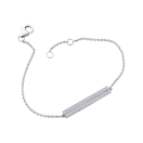 Un P'Tit Trip d'Amour bracelet, white gold with paved diamonds