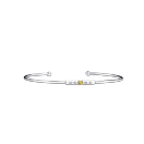Capsule d'Emotions bracelet, white gold, yellow sapphire and diamonds