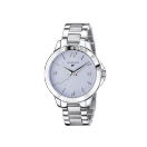 So Urgent ladies' watch, steel, blue dial and diamonds