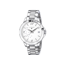 So Urgent ladies' watch, steel, white dial and diamonds