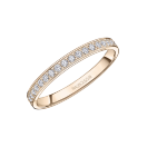 Lovissime wedding ring, pink gold and diamonds