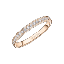 Lovissime Aussi wedding ring, pink gold and diamonds