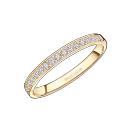 Lovissime Aussi wedding ring, yellow gold and diamonds