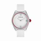 Elle a mis le Feu watch, white