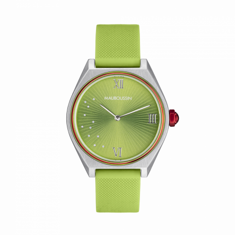 Elle a mis le Feu watch, green