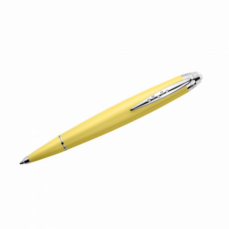 Je rêve donc j’écris ballpoint pen, yellow lacquer and diamonds