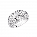 Cancun ring, silver and diamond