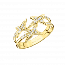 A jamais mon Etoile No.3 ring, yellow gold and diamonds