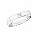 Odéon d'Amour wedding band, white gold, 4mm