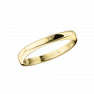 Odéon d'Amour wedding band, yellow gold, 2.5mm