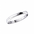 Odéon d'Amour wedding band, white gold, 2.5mm