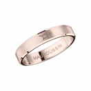 Toi Eternelle Mon Amour wedding band, pink gold, 4mm