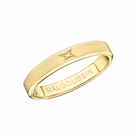 Toi Eternelle Mon Amour wedding band, yellow gold, 3.5mm