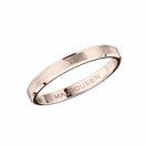 Toi Eternelle Mon Amour wedding band, pink gold, 2.5mm