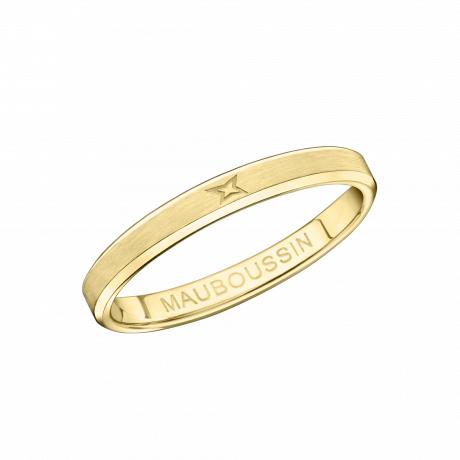 Toi Eternelle Mon Amour wedding band, yellow gold, 2.5mm