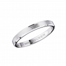 Toi Eternelle Mon Amour wedding band, white gold, 2.5mm