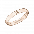 Fidèle Mon Amour wedding band, pink gold, 3.5mm