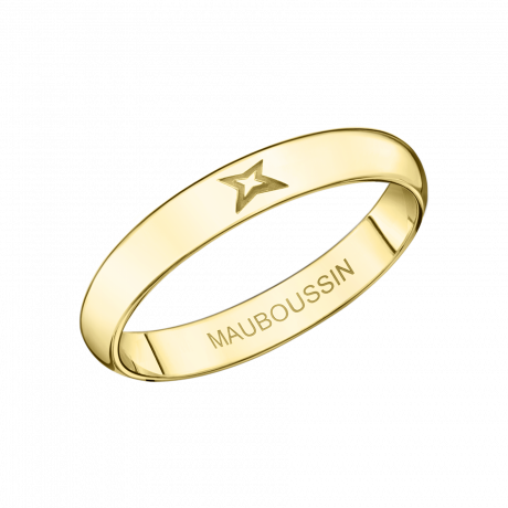 Fidèle Mon Amour wedding band, yellow gold, 3.5mm