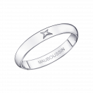 Fidèle Mon Amour wedding band, white gold, 3.5mm