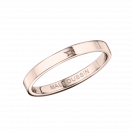 Ruban du Bonheur Mon Amour wedding band, pink gold, 2.5mm