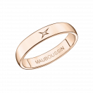 Mon Autre Moi Mon Amour wedding band, pink gold, 4mm