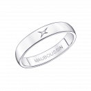 Mon Autre Moi Mon Amour wedding band, white gold, 4mm