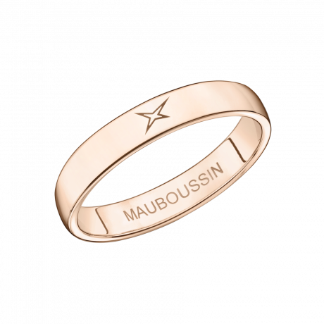 Mon Autre Moi Mon Amour wedding band, pink gold, 3.5mm