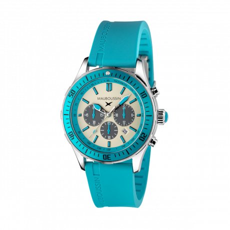 Bande d'Arrêt d'Urgence turquoise chronograph